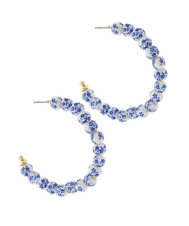 Forget Me Not Hoops