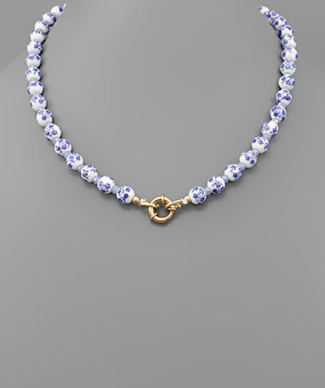 Petal + Sky Necklace