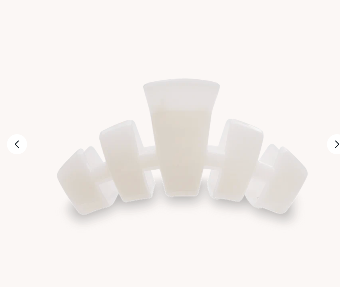 Classic Coconut White Medium Claw Clip