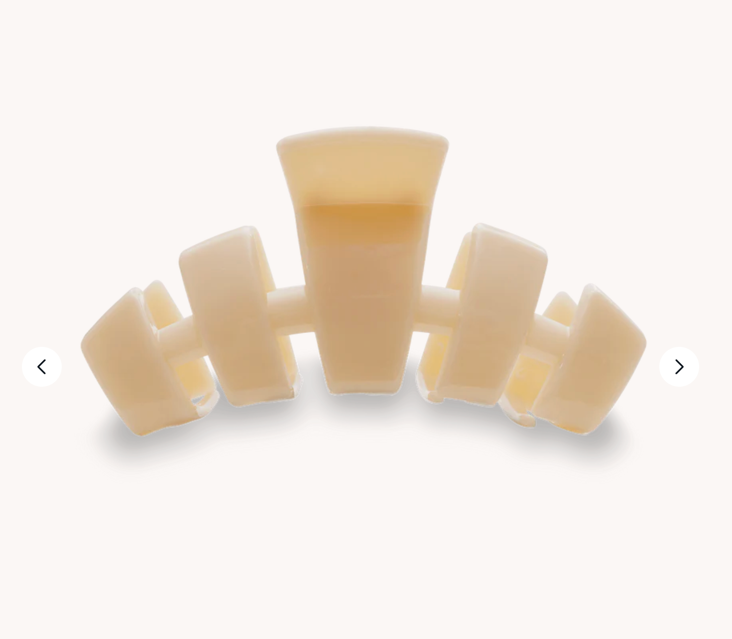 Classic Almond Beige Large Claw Clip