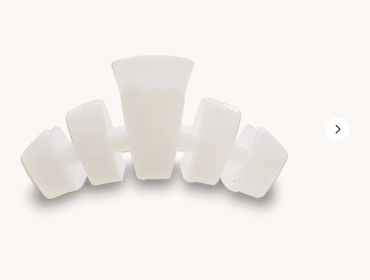 Classic Coconut White Small Claw Clip