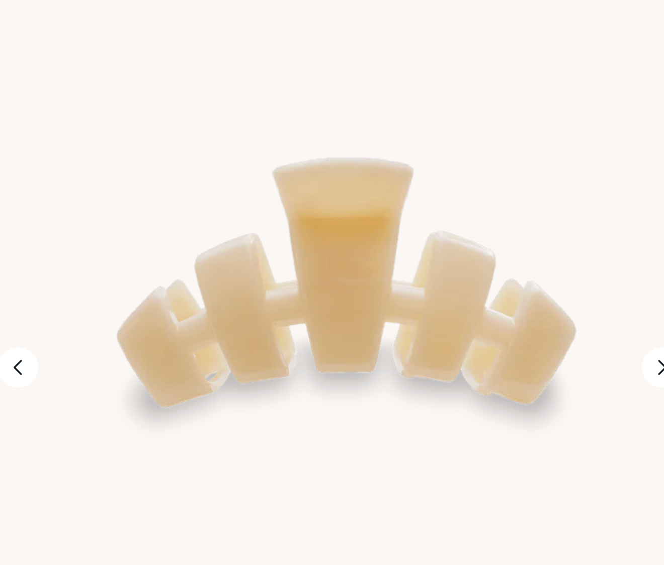 Classic Almond Beige Small Claw Clip