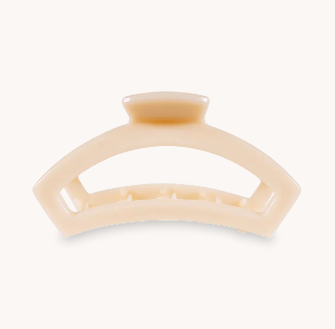Open Almond Beige Small Hair Clip