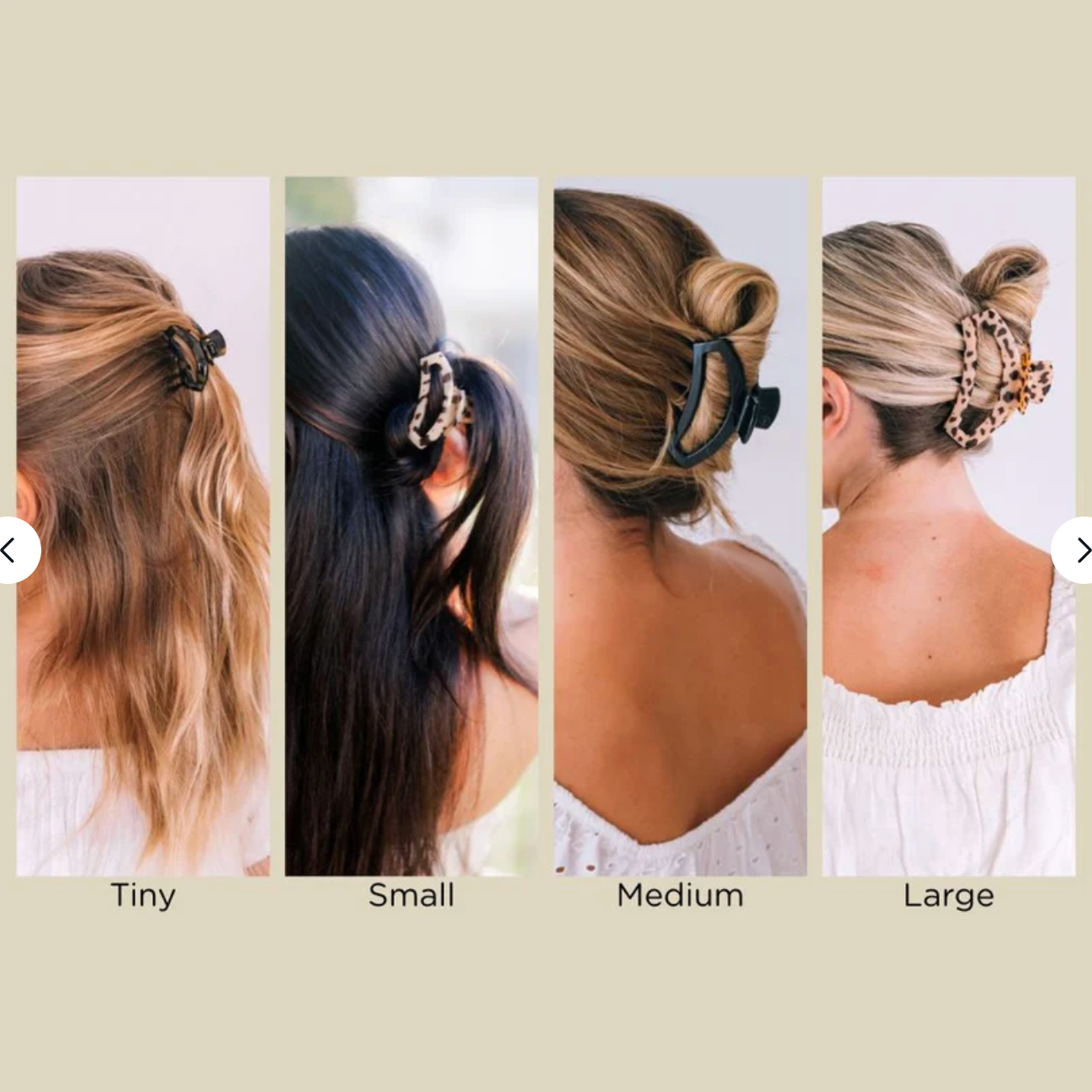 Open Coconut White Large Hair Clip