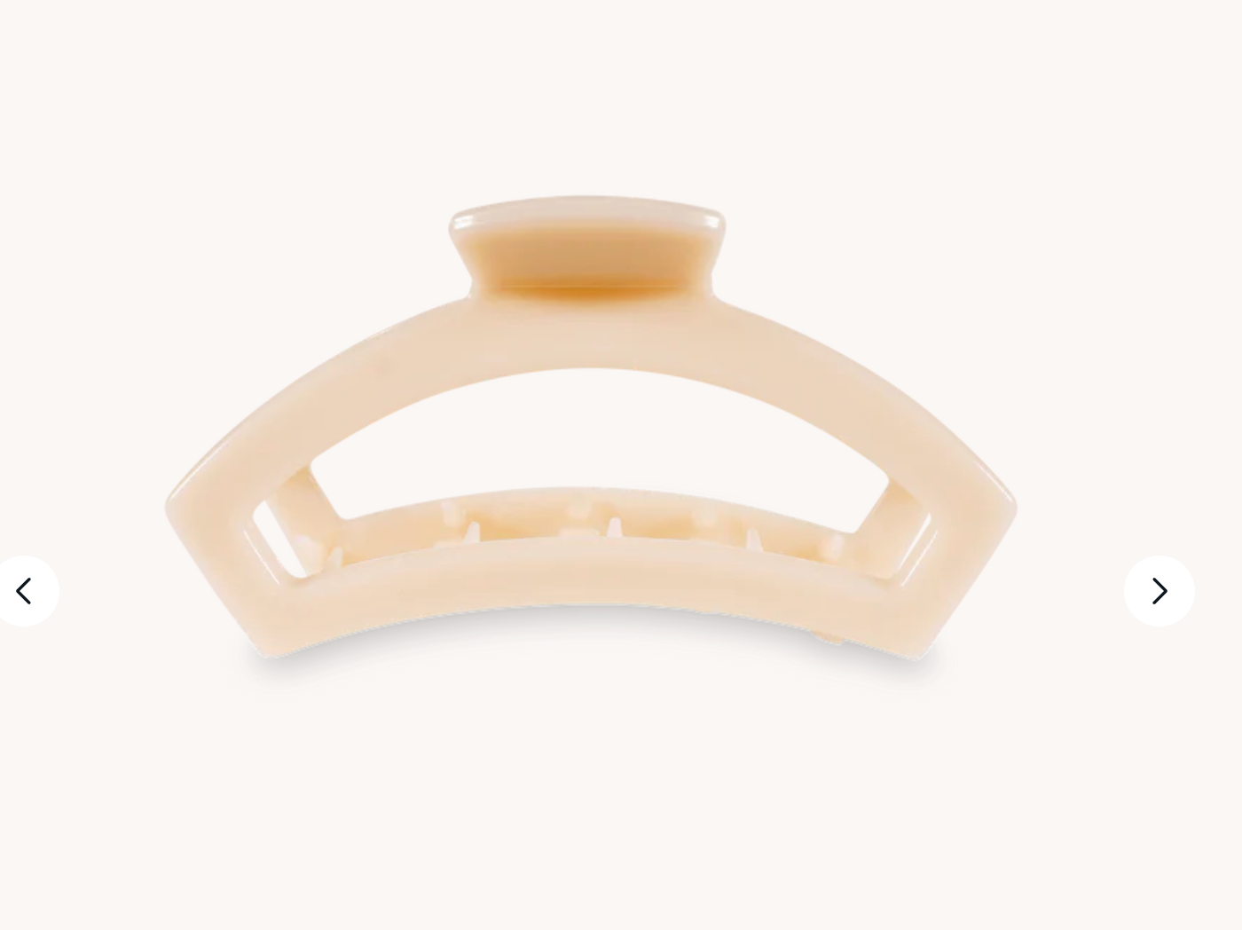 Open Almond Beige Large Hair Clip