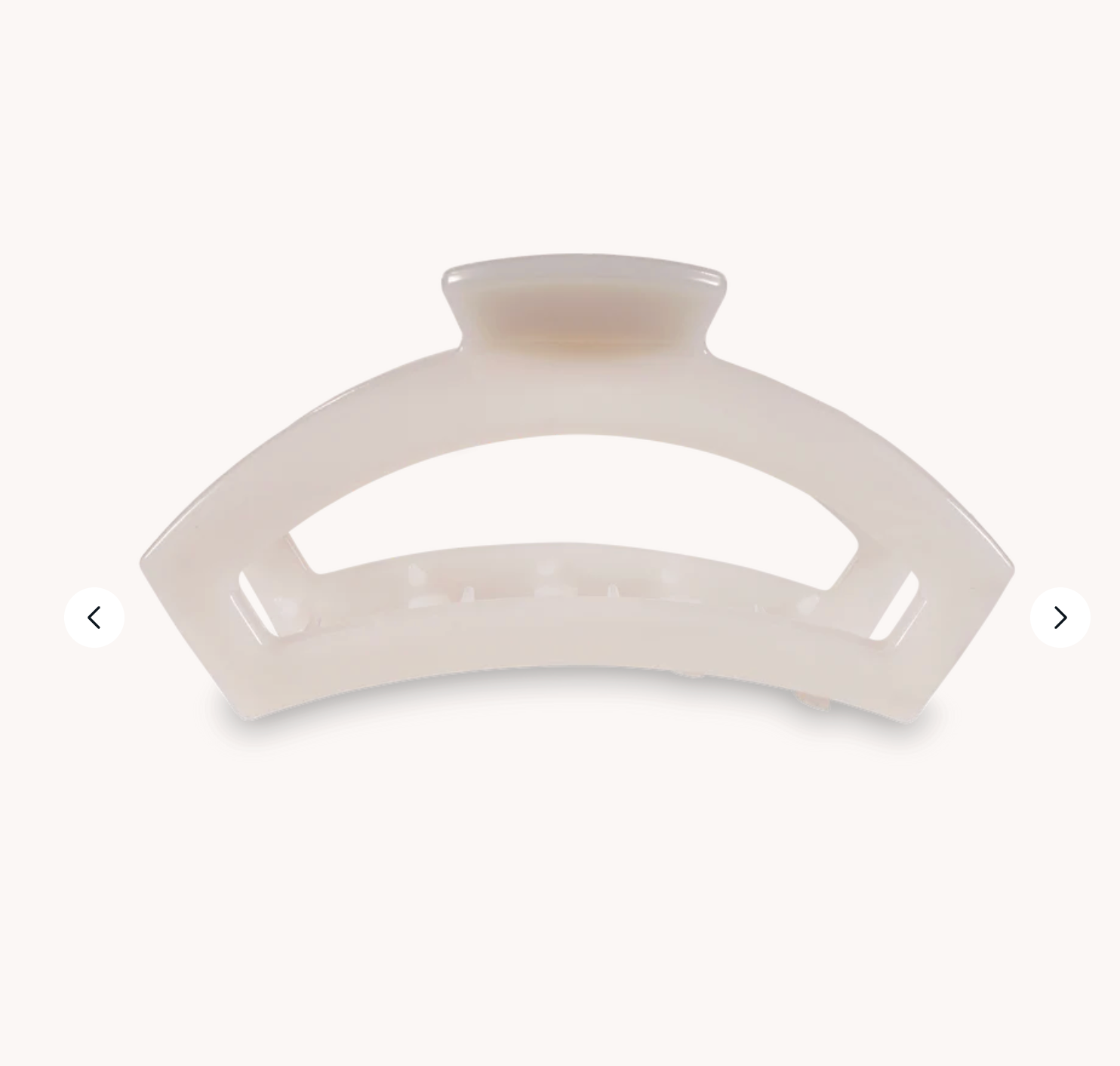 Open Coconut White Large Hair Clip