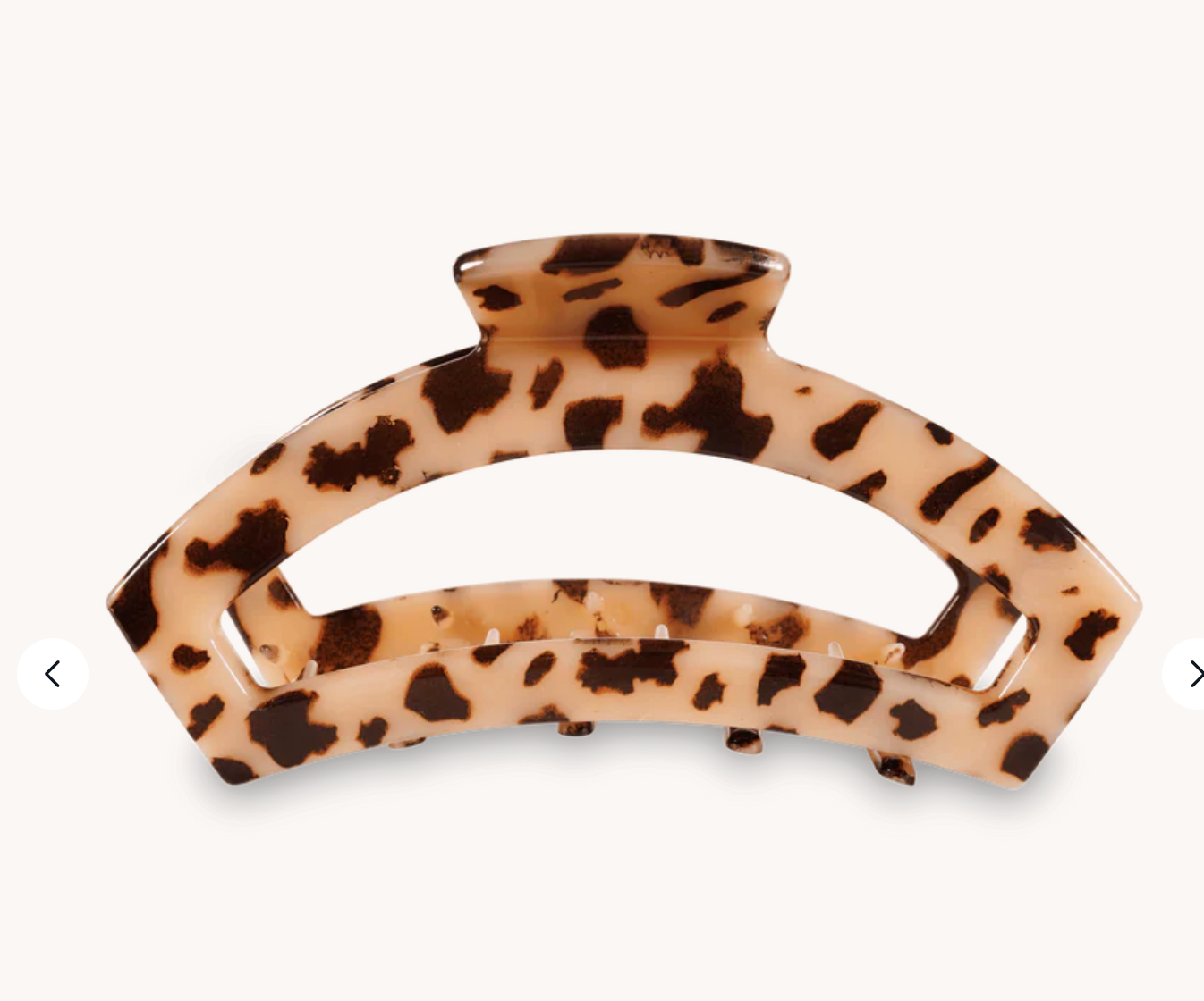 Open Blonde Tortoise Large Hair Clip