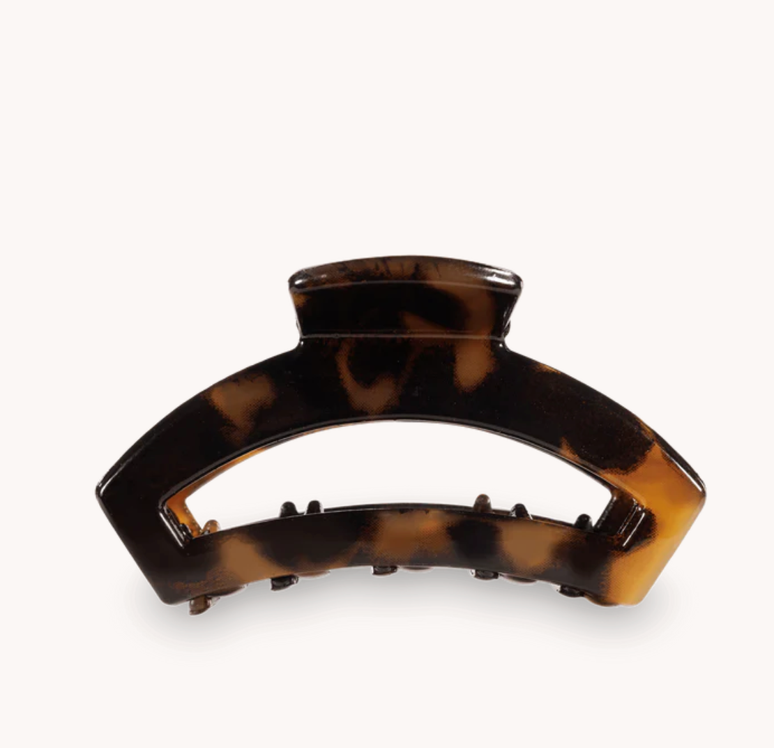 Open Tortoise Tiny Hair Clip