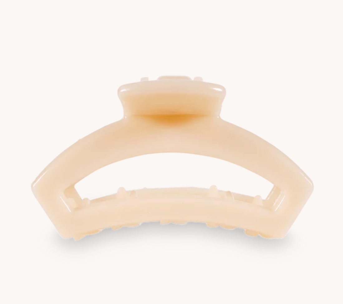 Open Almond Beige Tiny Hair Clip