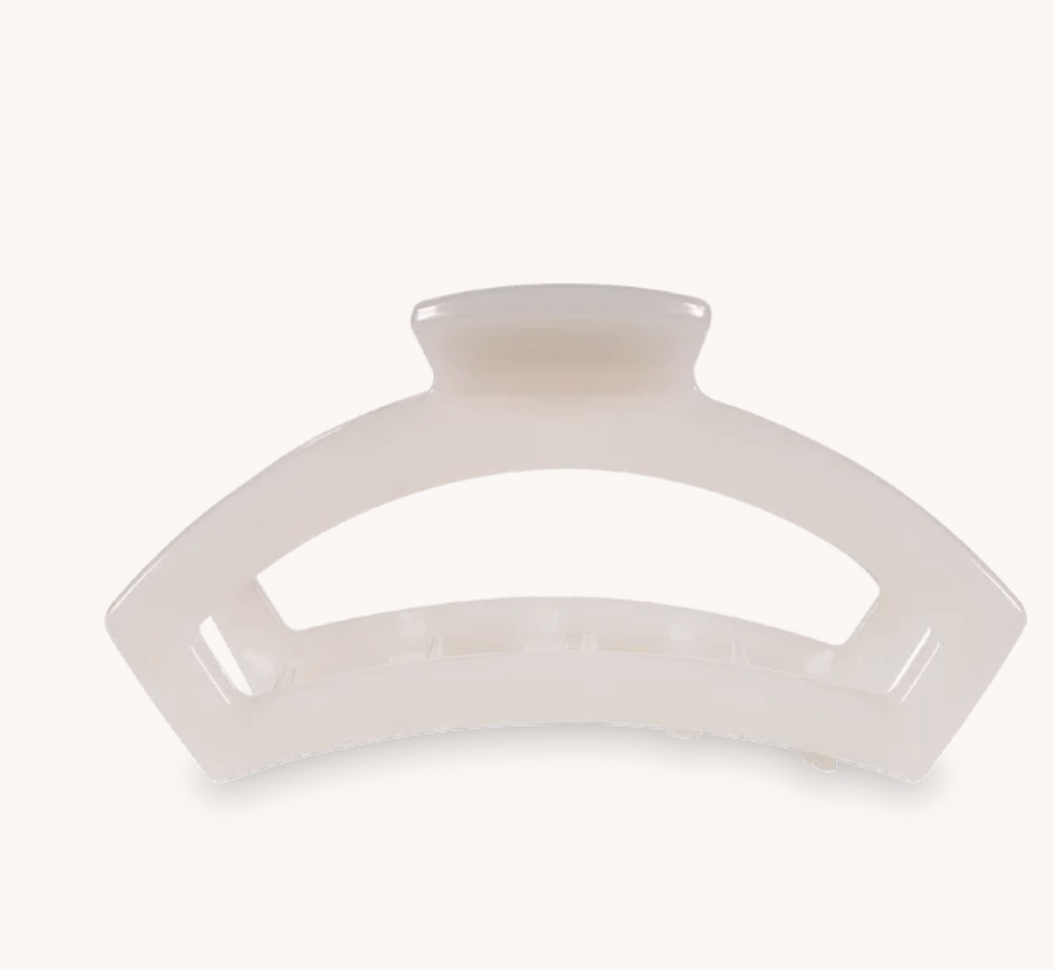 Open Coconut White Small Hair Clip