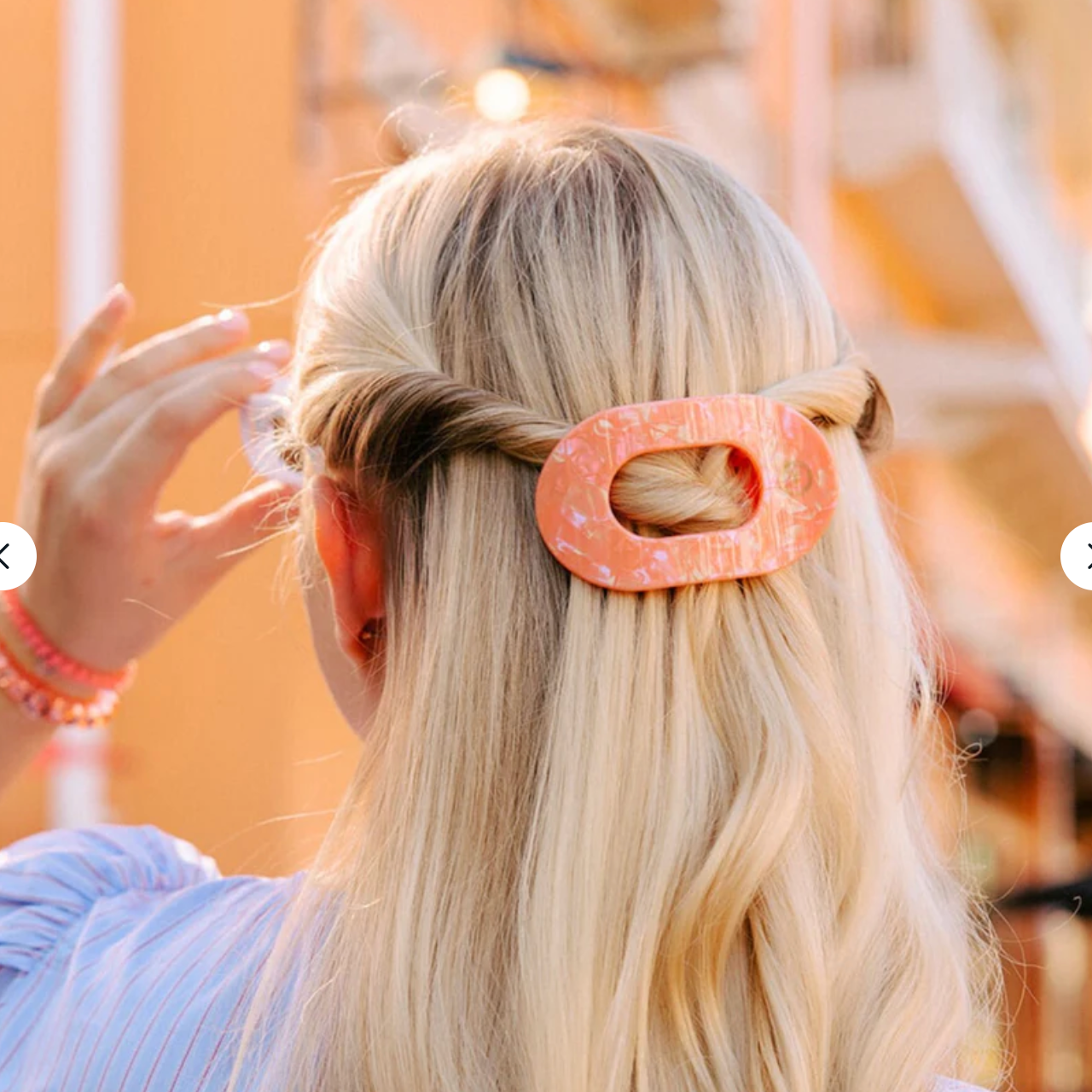 Dreamsicle Small Flat Round Clip