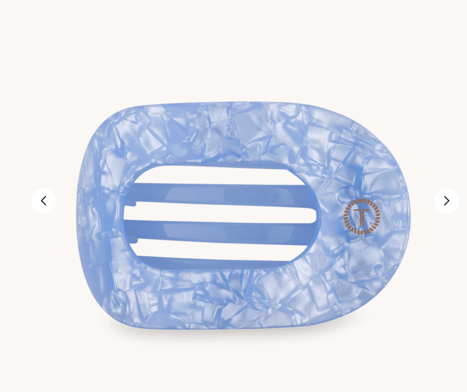 Blue Lagoon Large Flat Round Clip