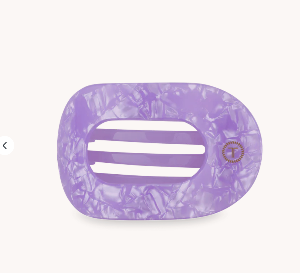 Lavender Mist Medium Flat Round Clip