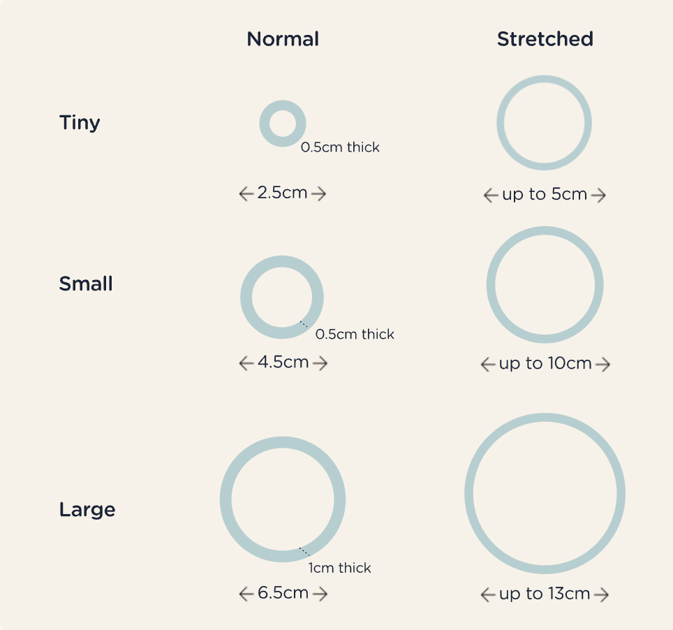 Jet Black Large Nylon Teleties