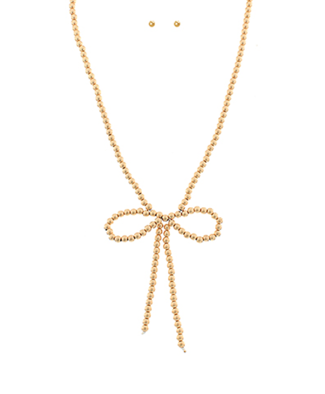Tied Together Necklace In Gold