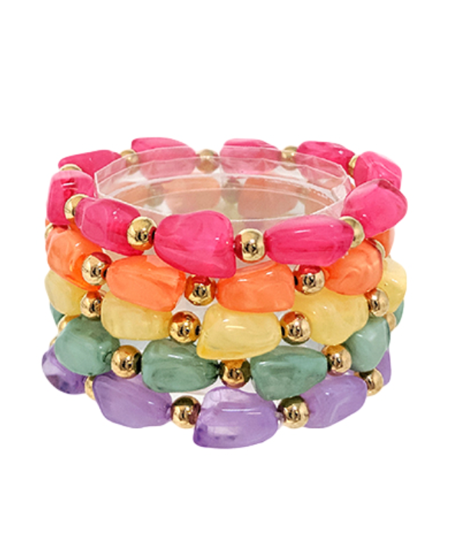 Brighter Days Ahead Bracelet Stack In Multi