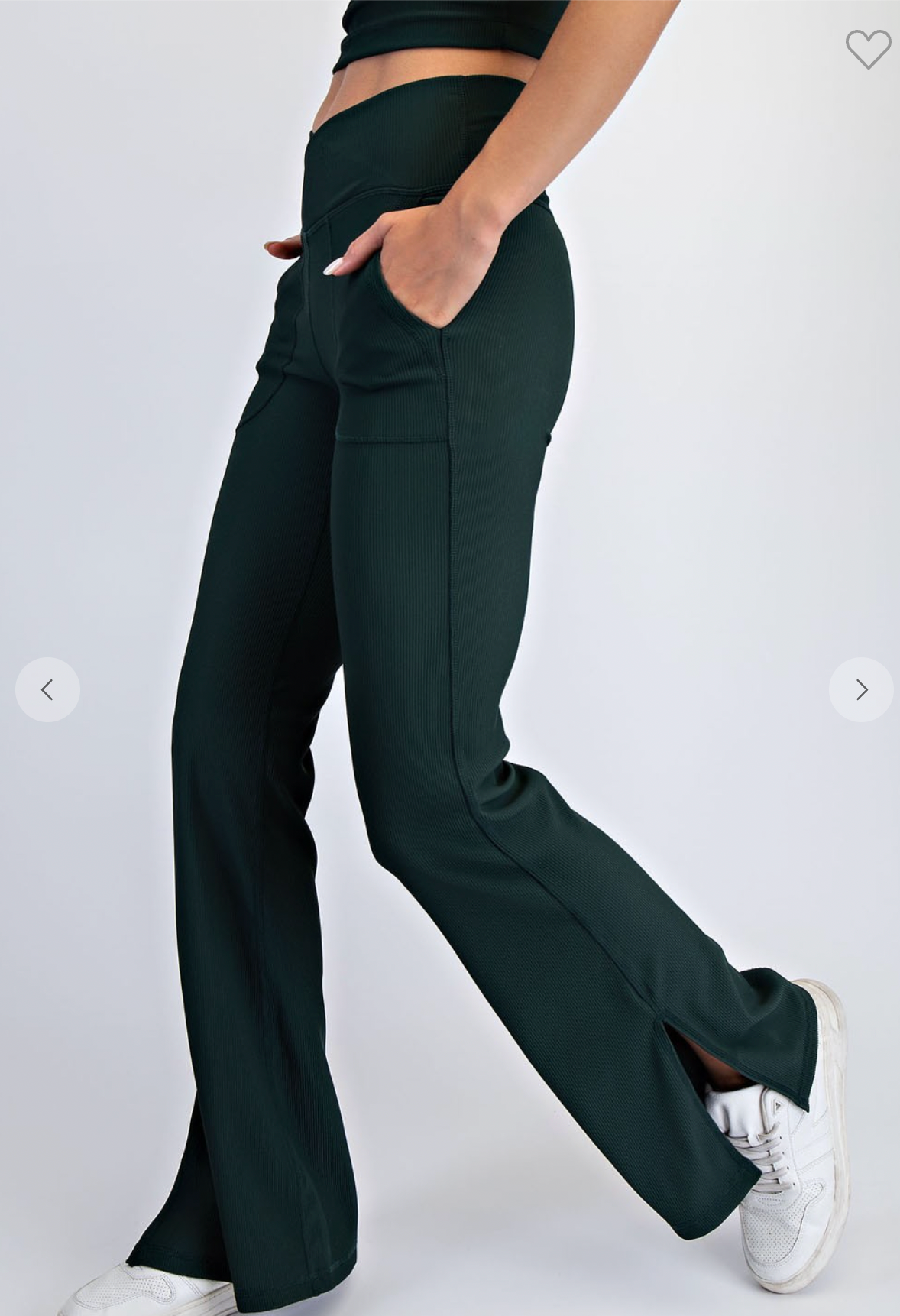 Essential Crossover Flare Leggings In Black