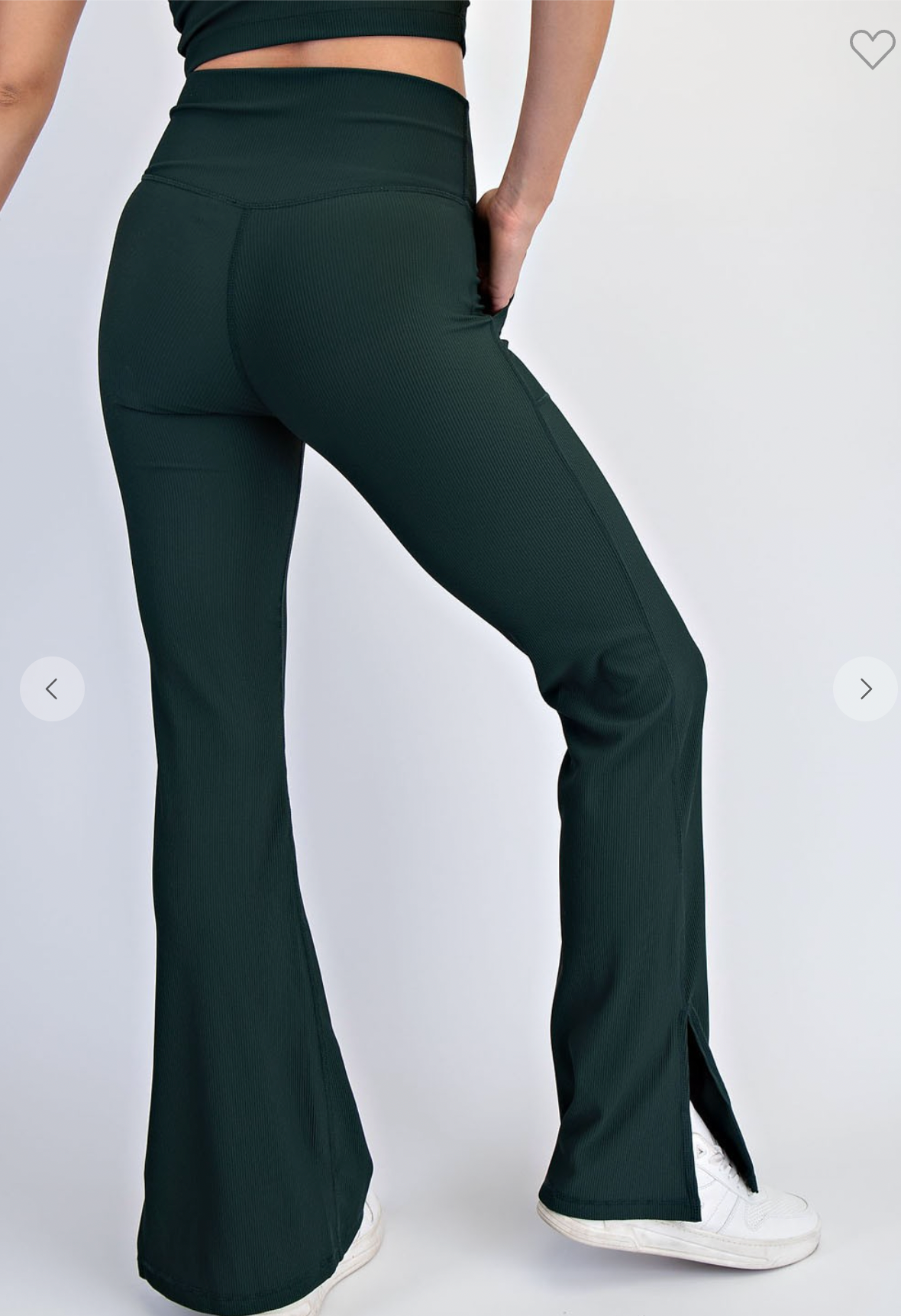 Essential Crossover Flare Leggings In Black