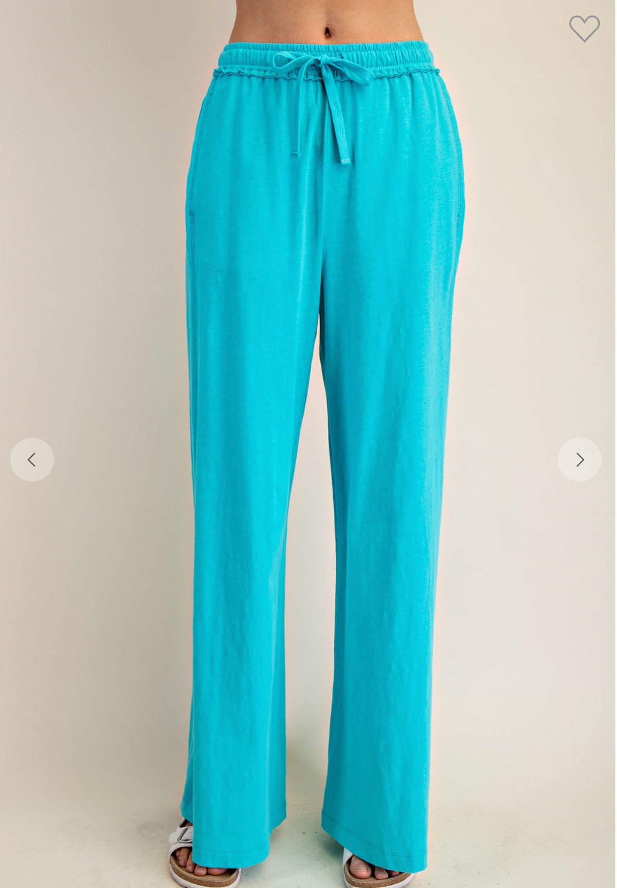 Daily Cotton Lounge Pants in Turquoise