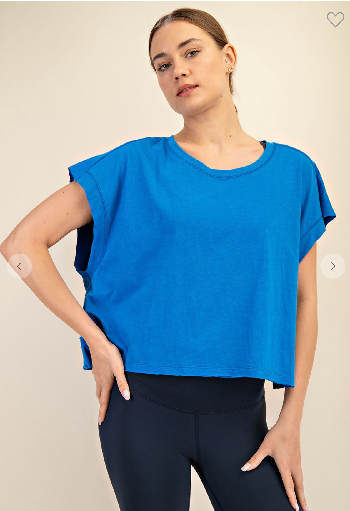 Open Air Tee In Ocean Blue