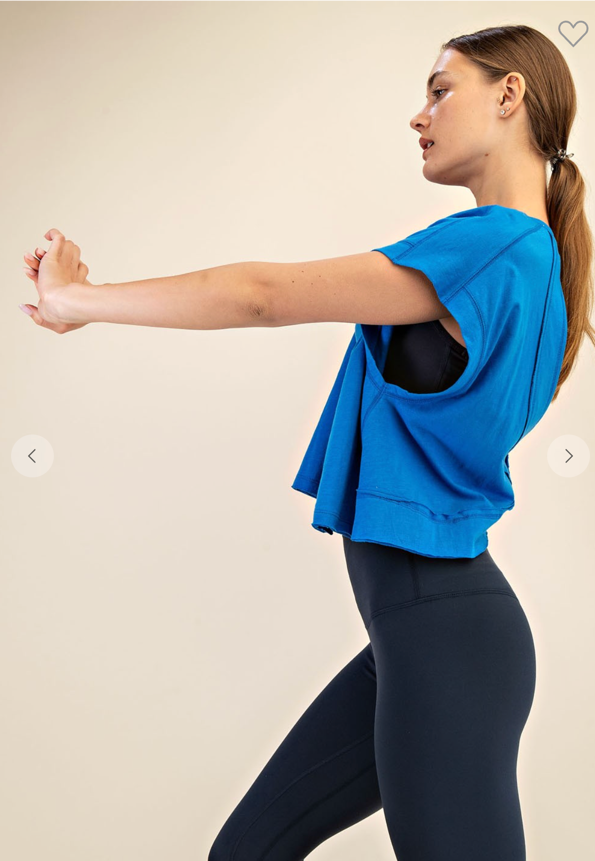 Open Air Tee In Ocean Blue