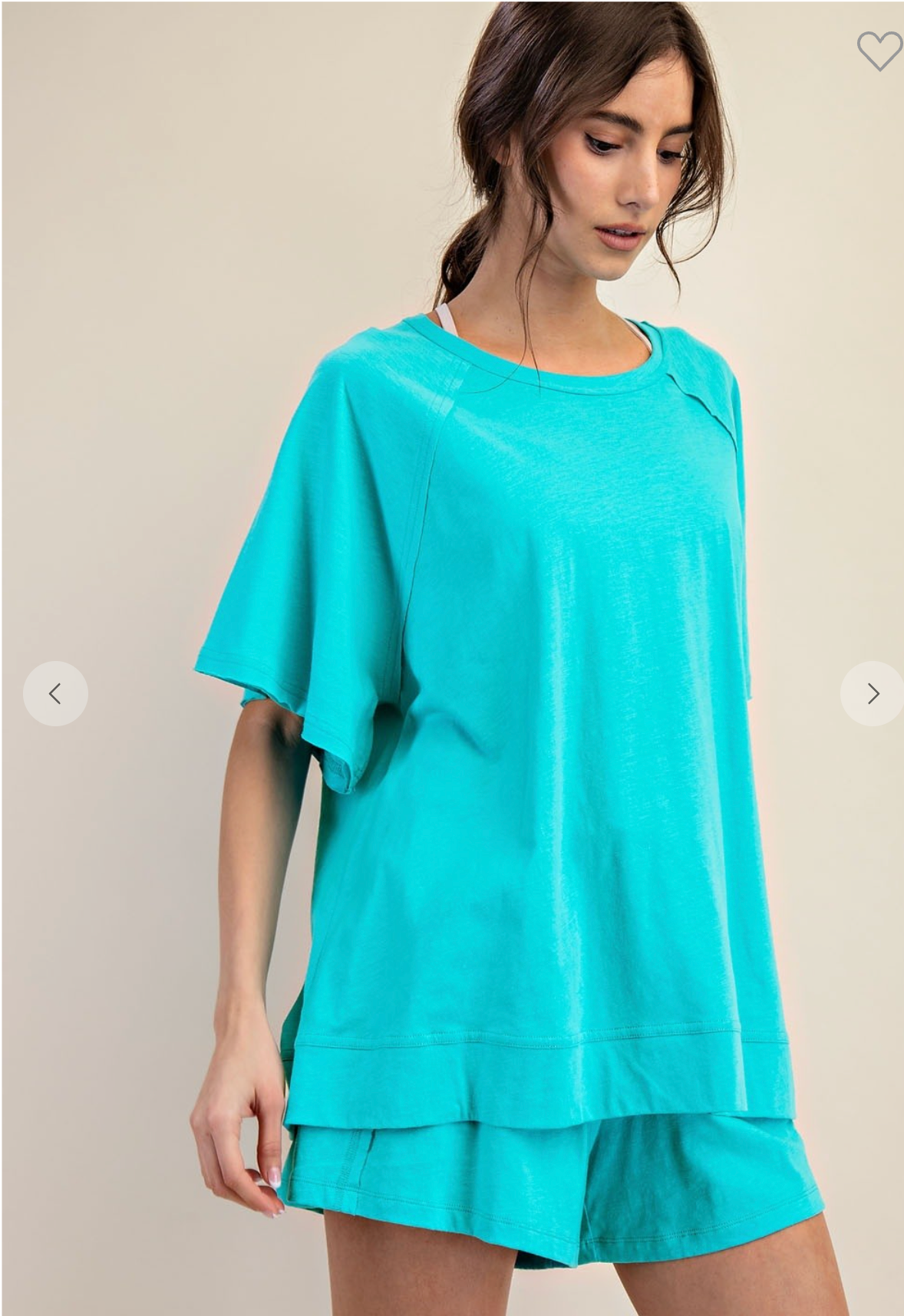 Core Comfort Tee In Turquoise