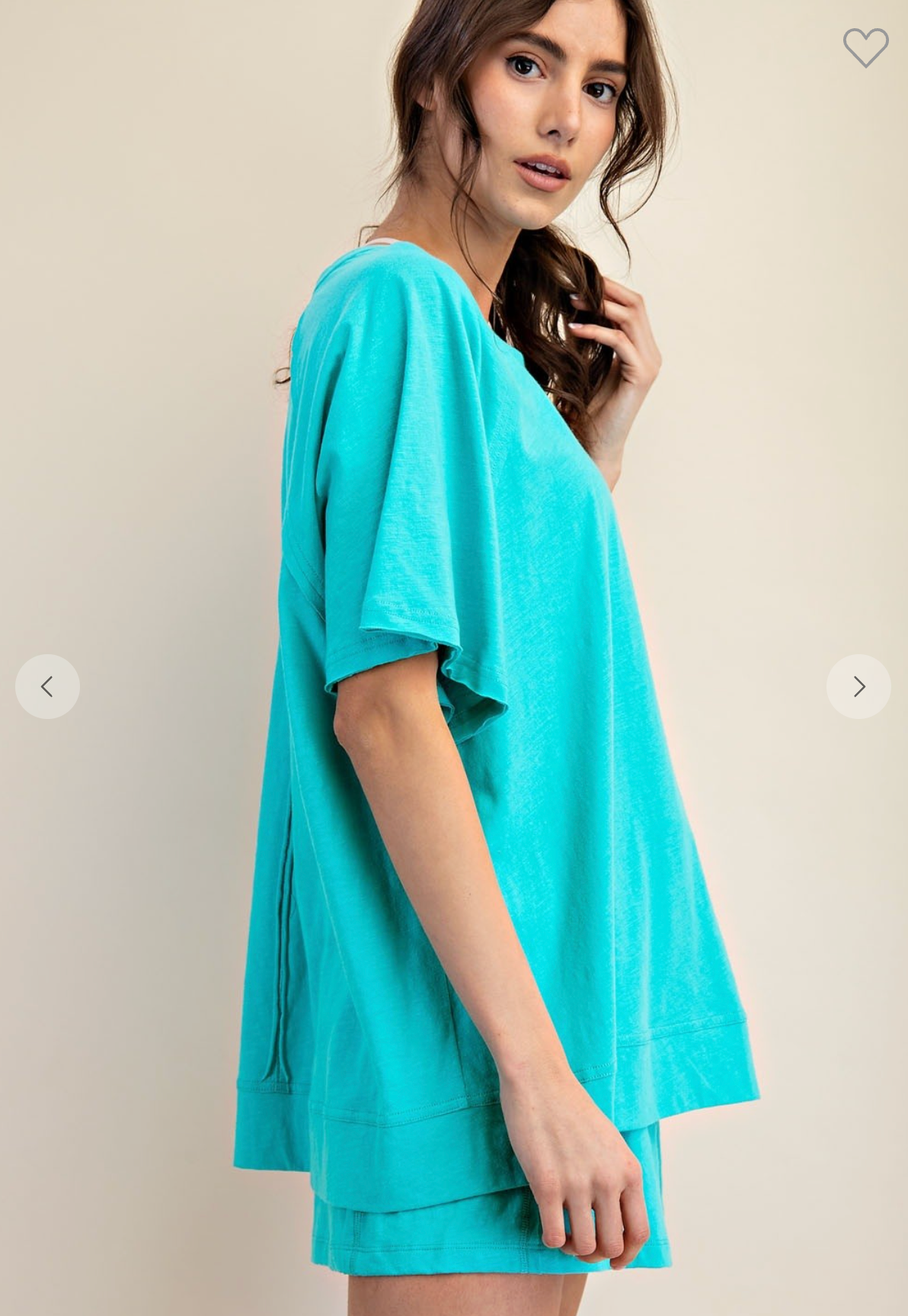 Core Comfort Tee In Turquoise