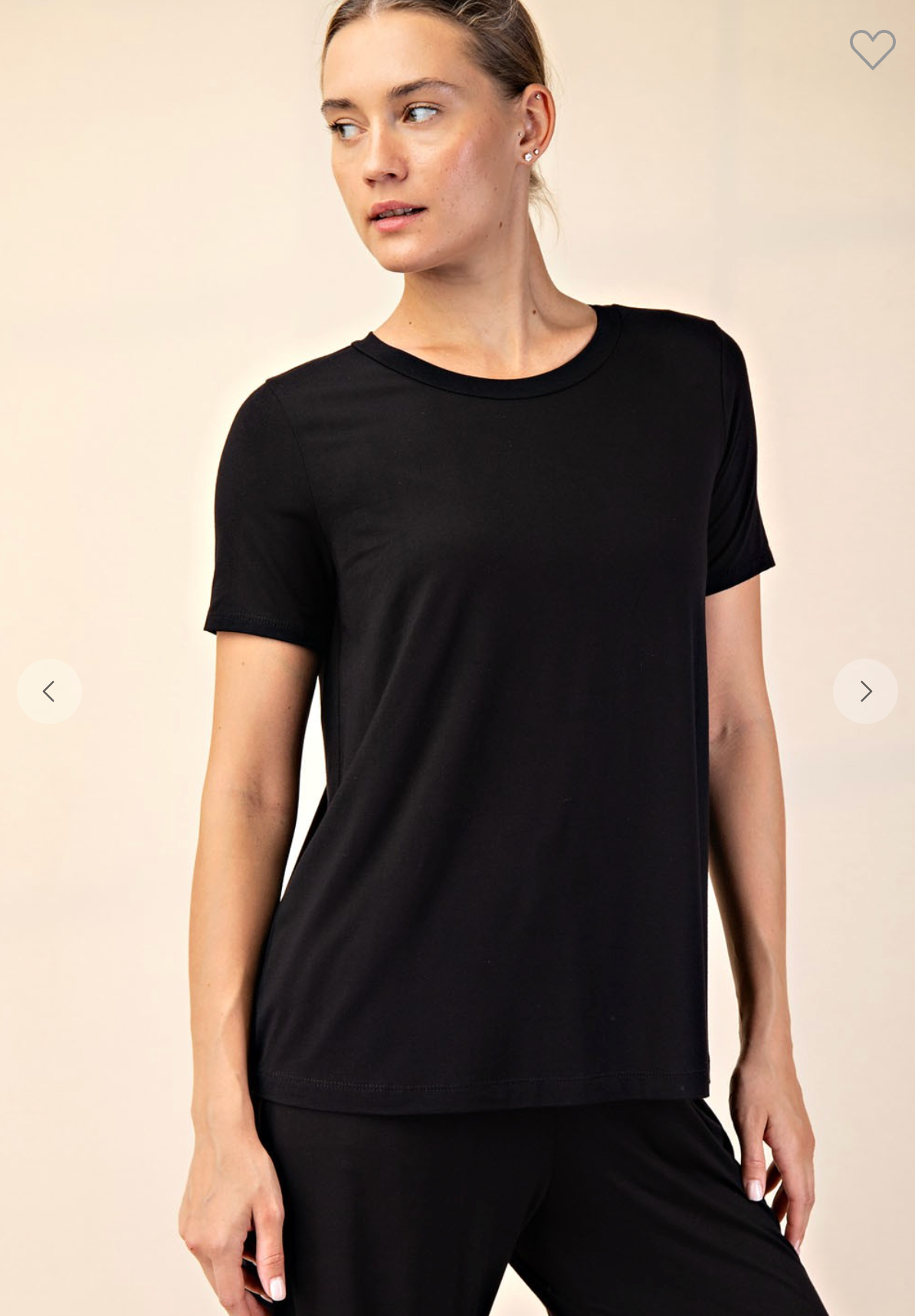 Essential Soft Tee In Black