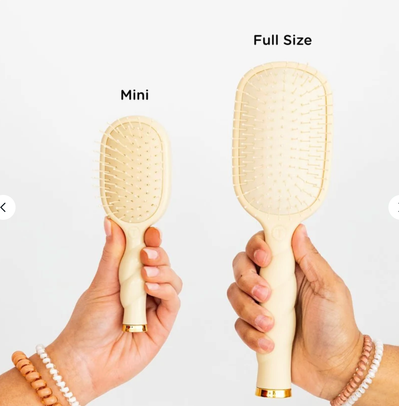 Mini Detangler Hair Brush In Tan