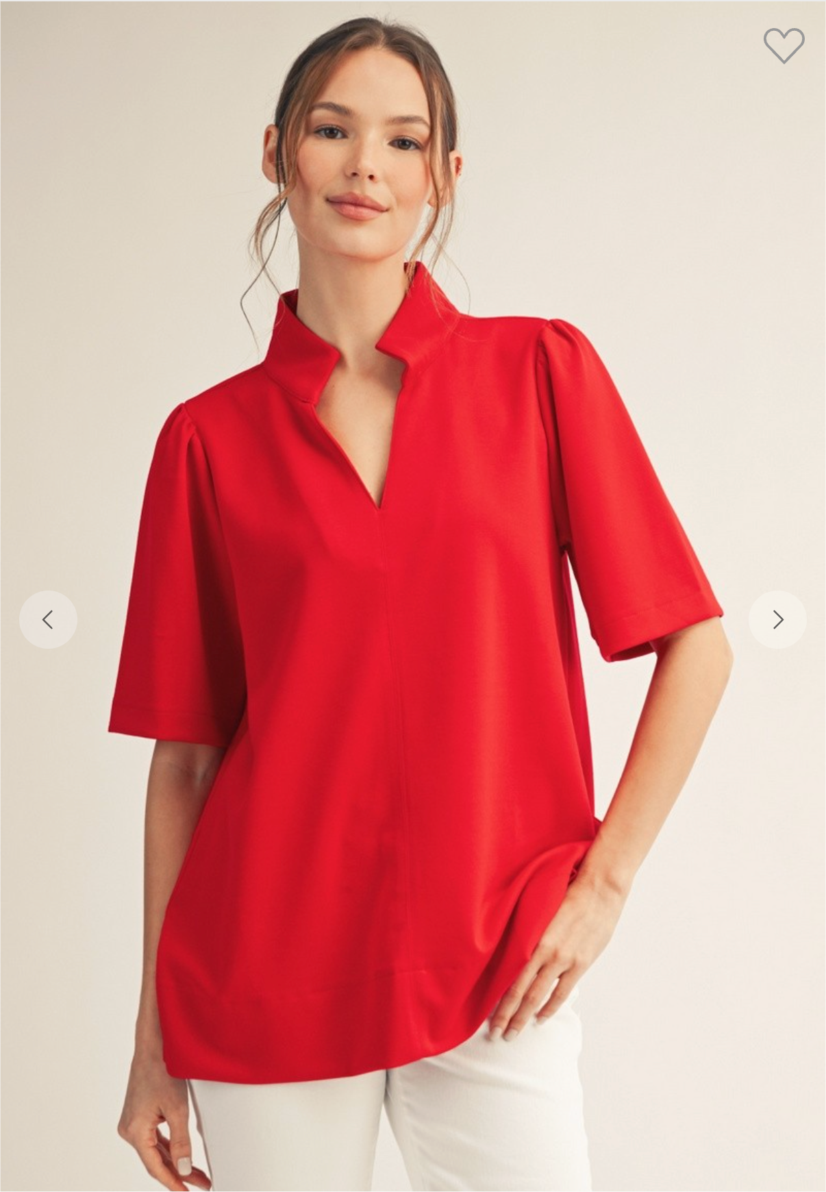 The Kensington Top In Red