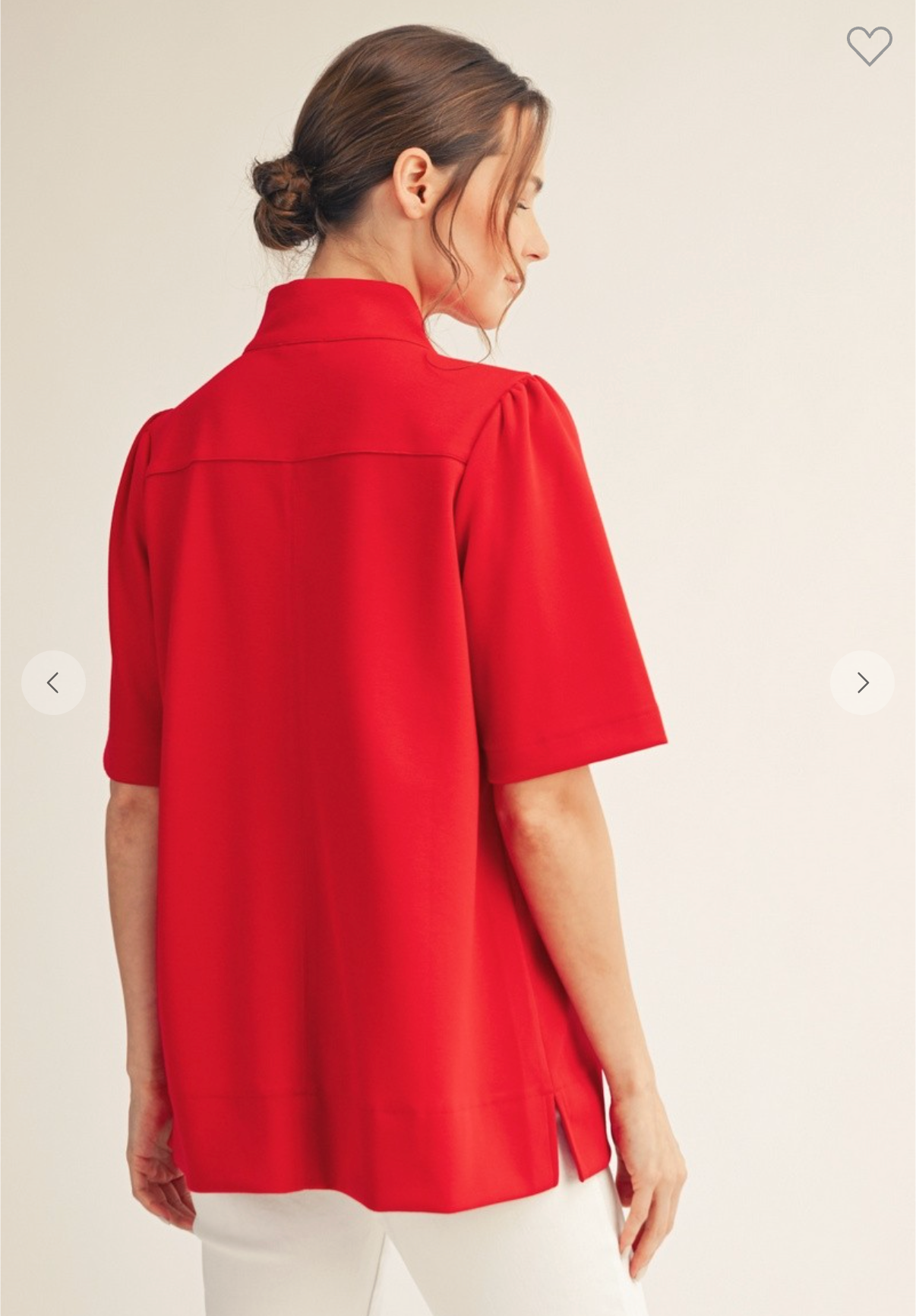 The Kensington Top In Red