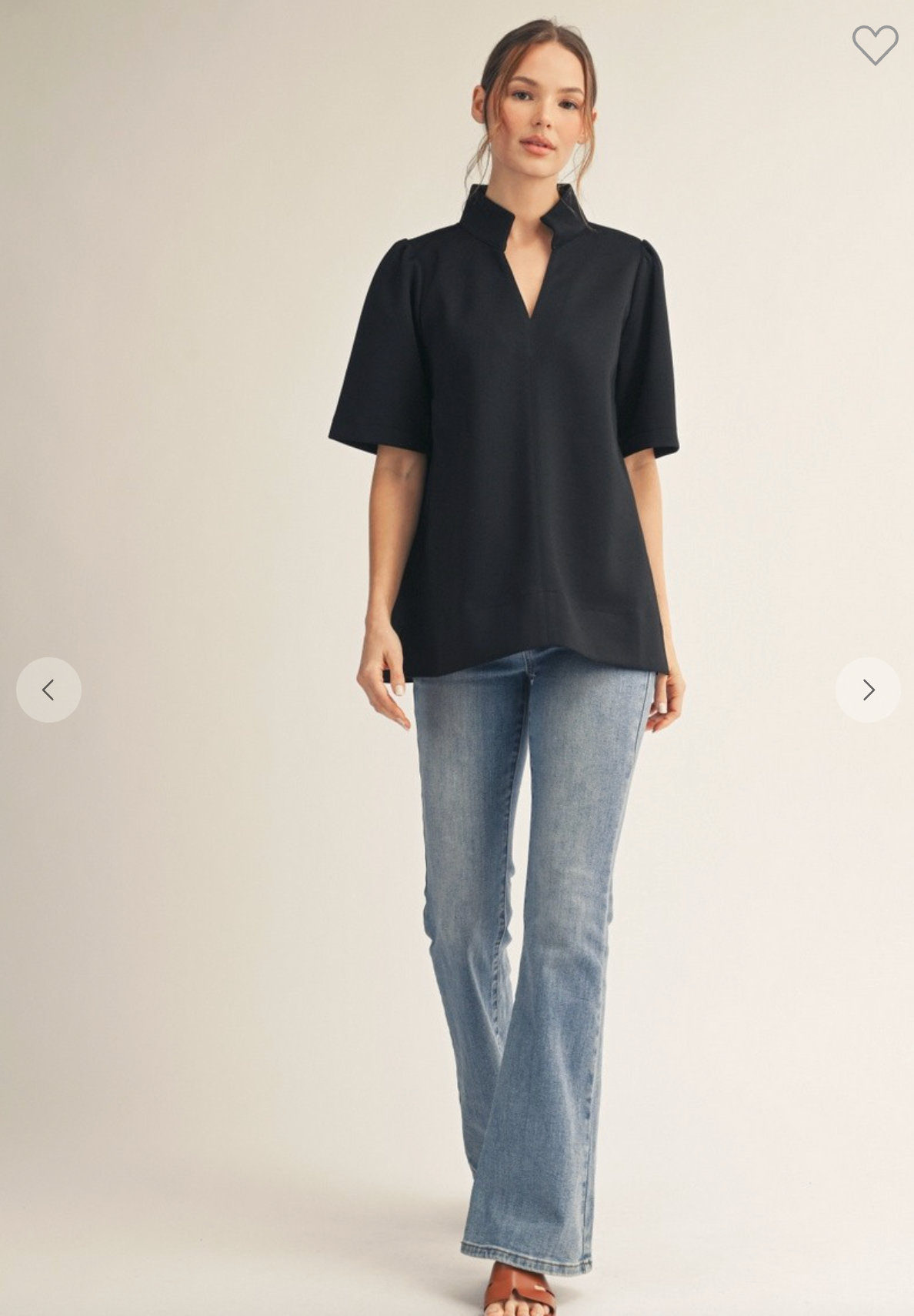 The Kensington Top In Black