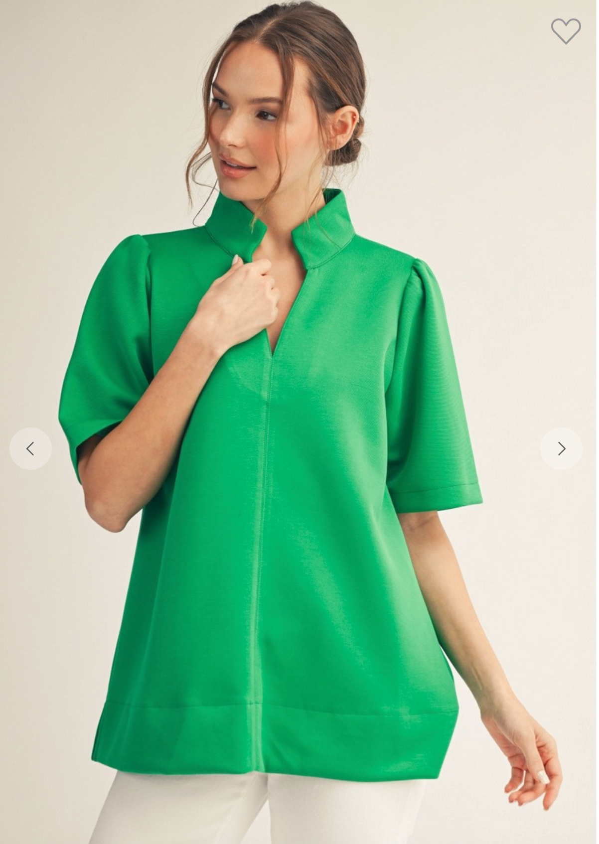 The Kensington Top In Kelly Green