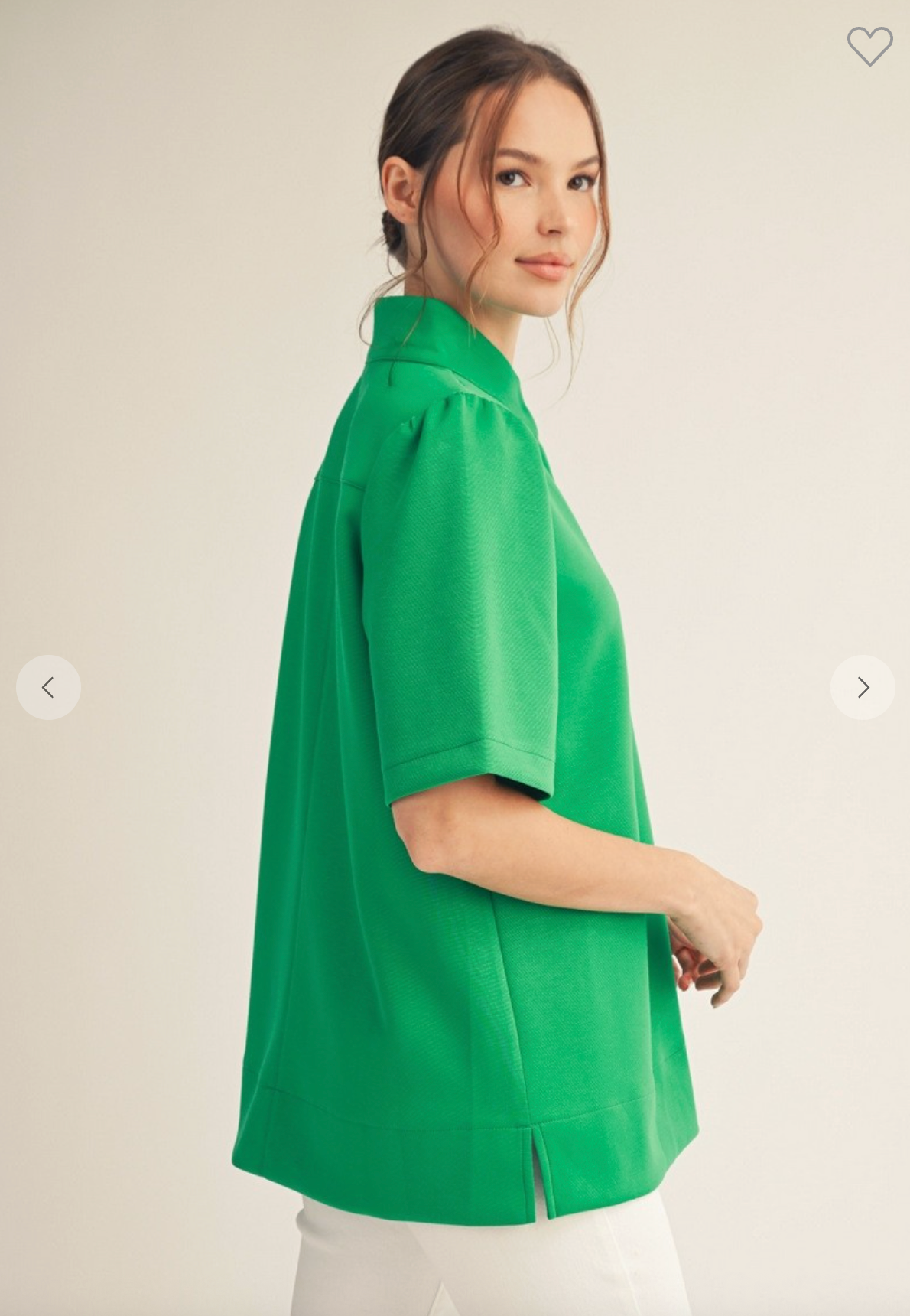 The Kensington Top In Kelly Green
