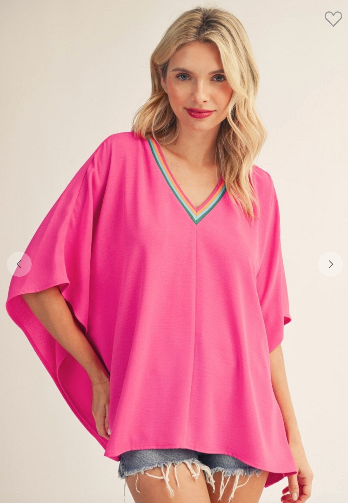 The Delaney Tunic In Hot Pink