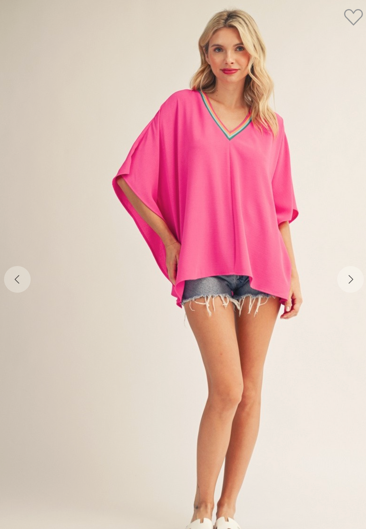 The Delaney Tunic In Hot Pink