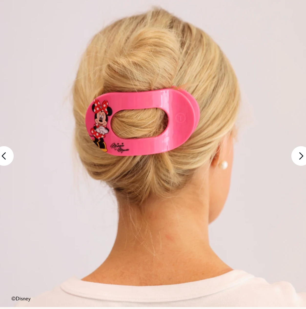 Minnie Mouse Large Flat Round Clip