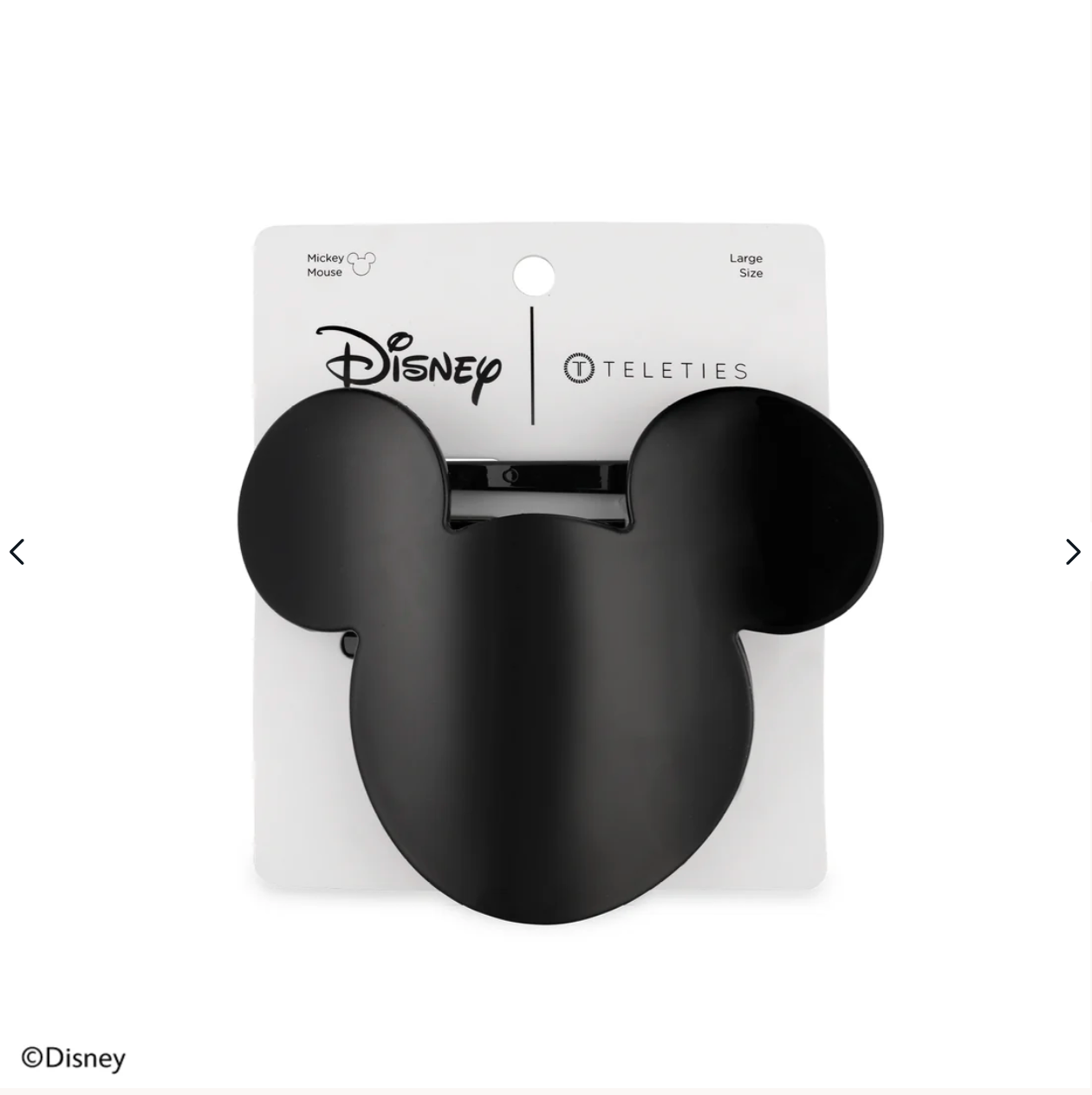 Mickey Mouse Shape Large Flat Round Clip