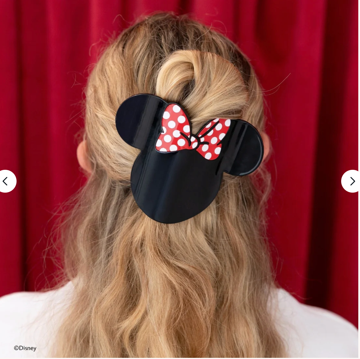 Minnie Mouse Shape Large Flat Round Clip
