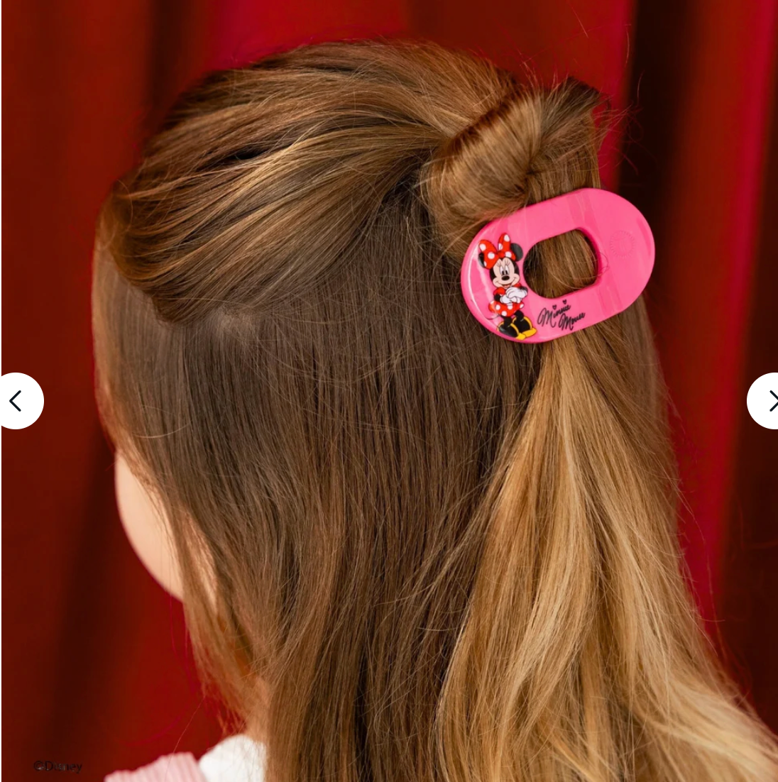 Minnie Mouse Tiny Flat Round Clip