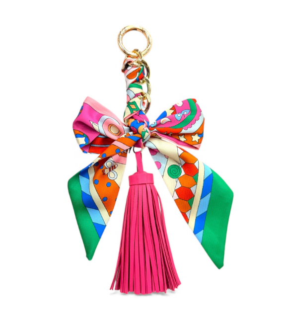 Darling Detail Bag Charm In Pink Pop