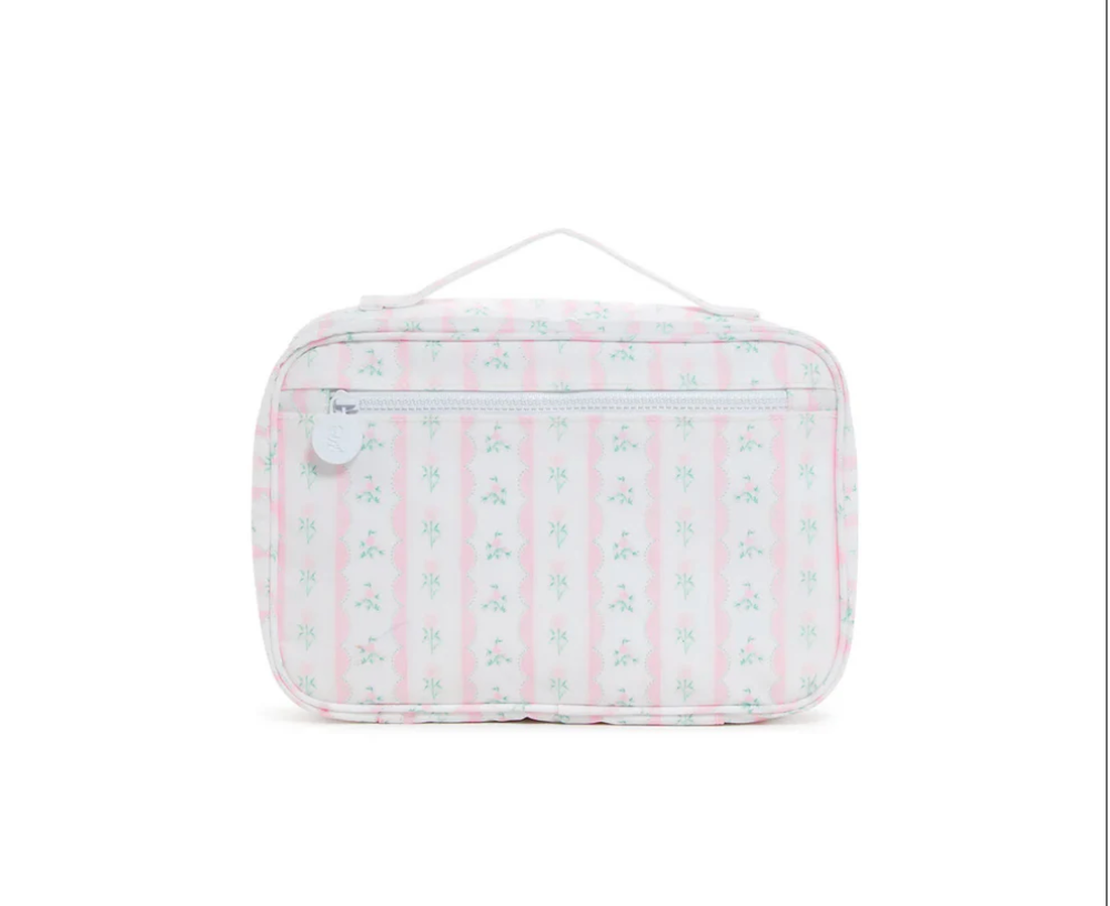 Bundle Up Hanging Toiletry Bag In Floral Pink