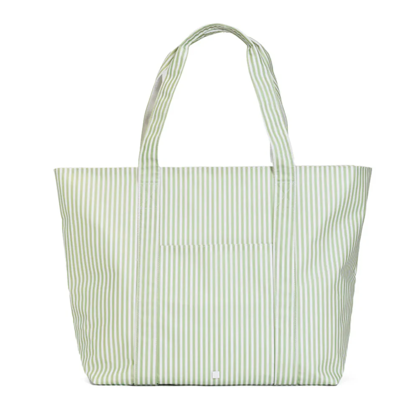 Jumbo Tote In Stripe Sage