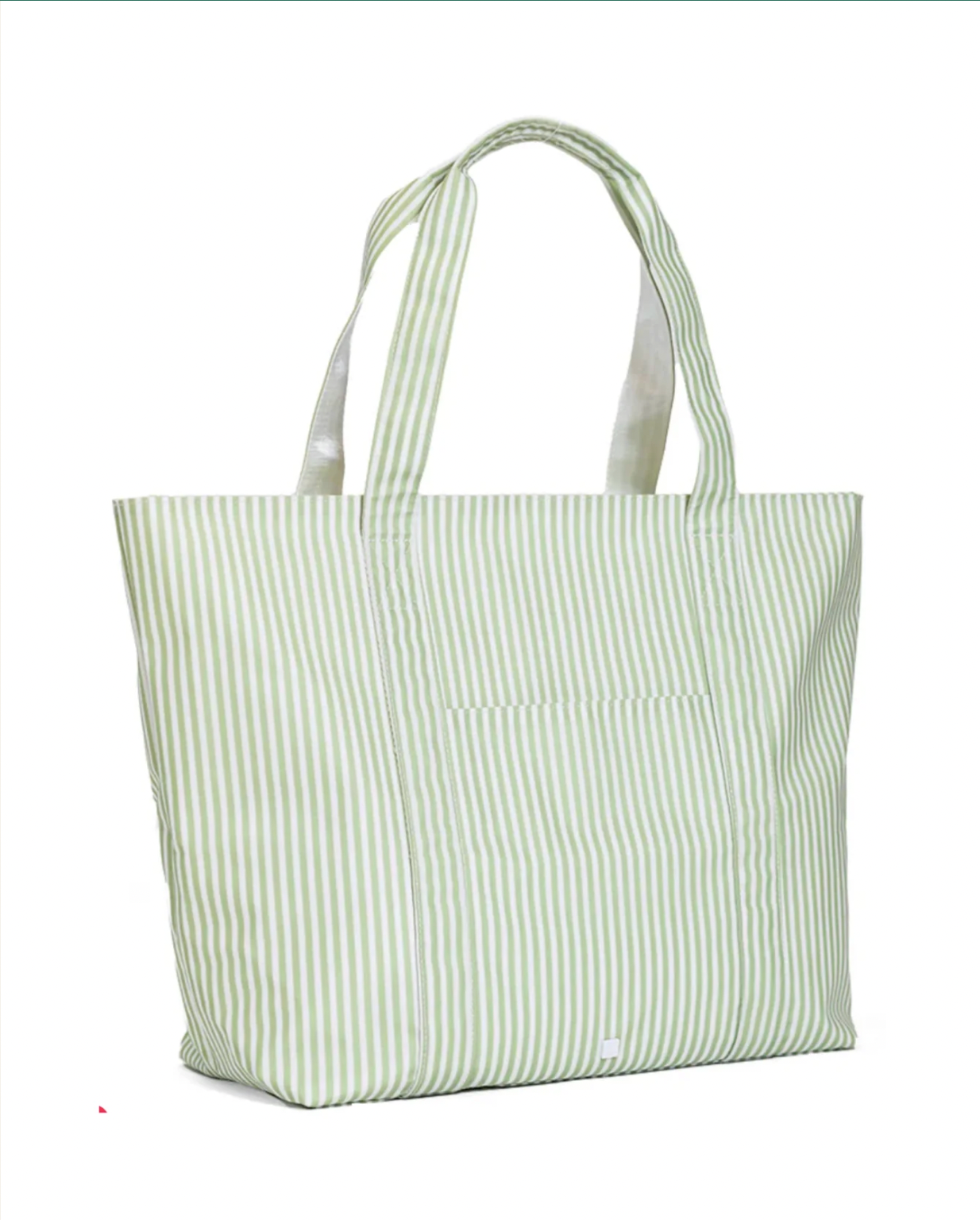 Jumbo Tote In Stripe Sage