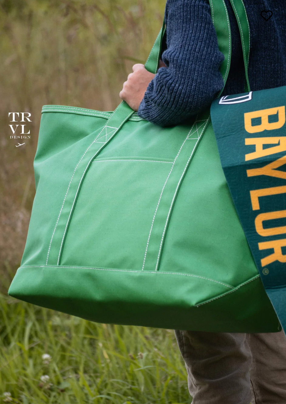 Maxi Tote Bag In Kelly Green