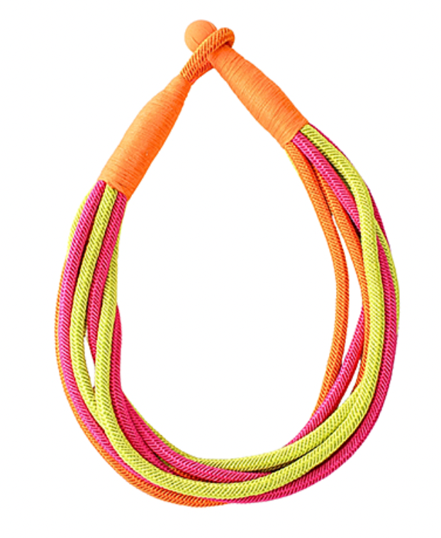Layer Luxe Rope Necklace In Bright Multi