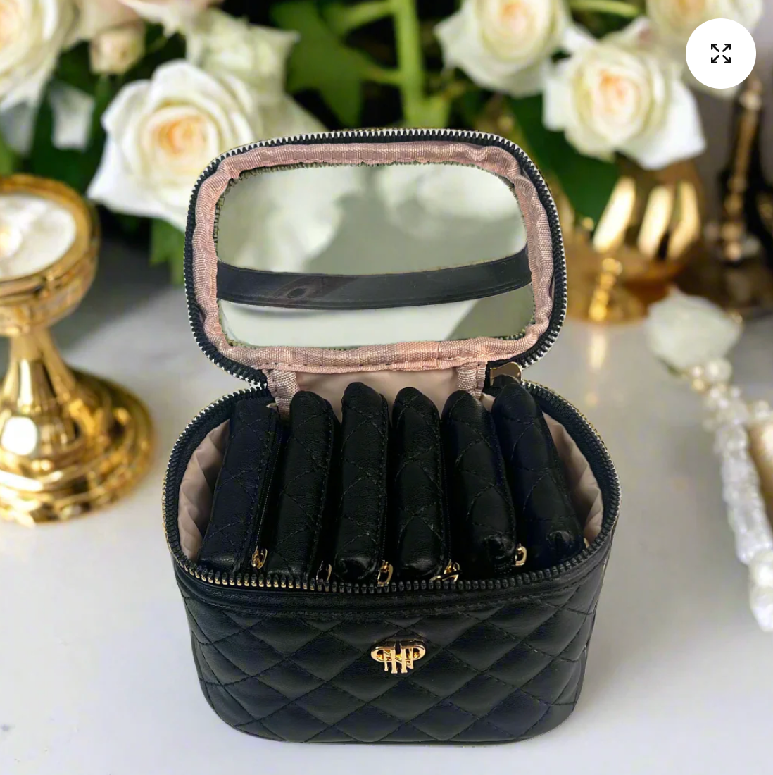 Getaway Jewelry Bag In Timeless Quilted