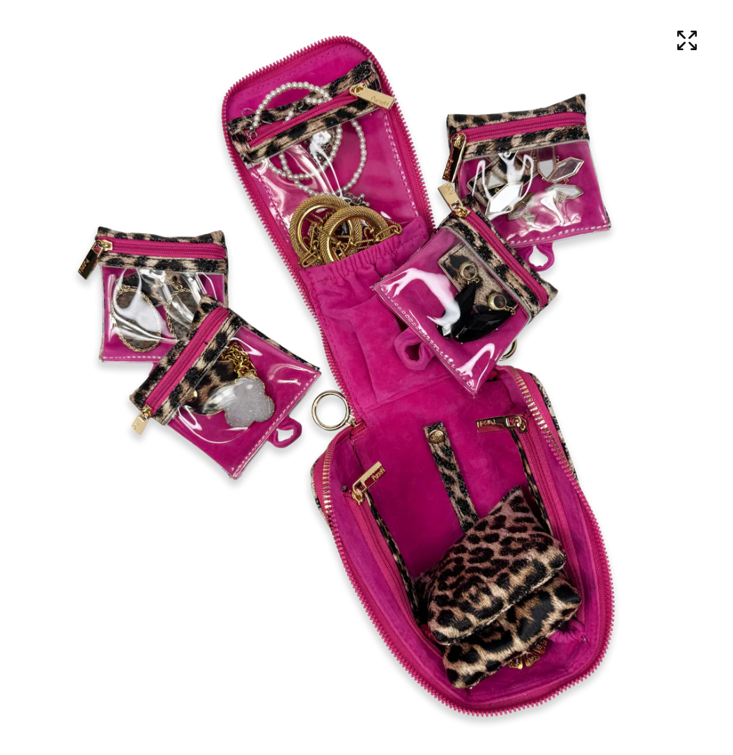 Train Jewelry Case In Fierce Leopard
