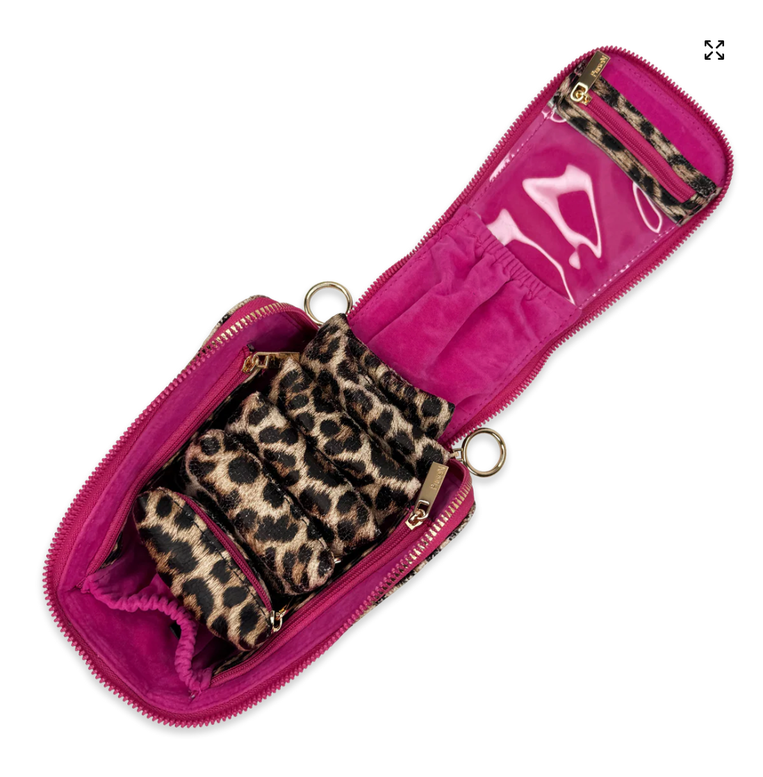 Train Jewelry Case In Fierce Leopard