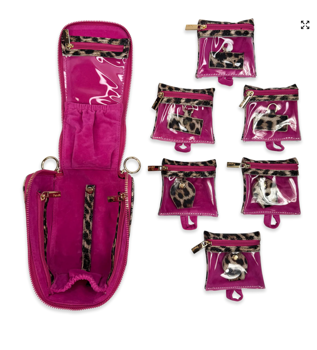 Train Jewelry Case In Fierce Leopard